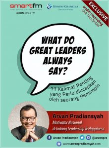 CD Audiobook Motivasi Sukses Kerja What Do Great Leaders Always Say oleh Arvan Pradiansyah - Motivator Kepemimpinan Indonesia